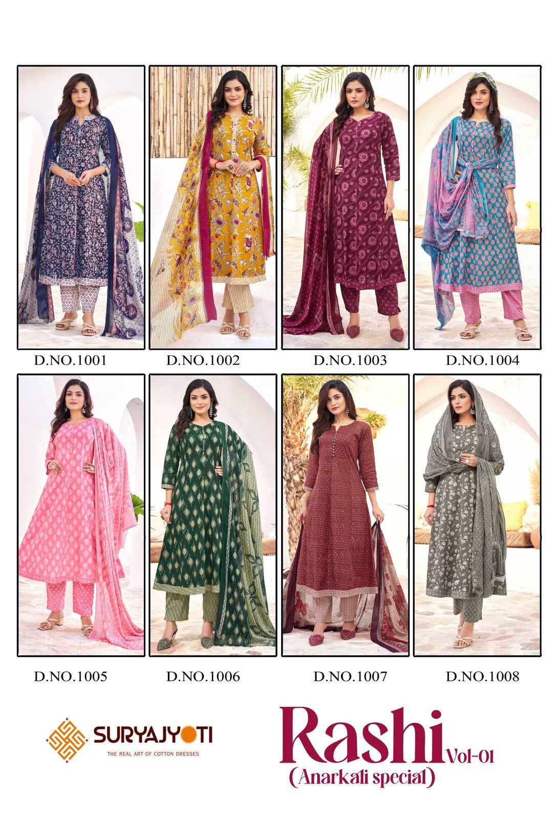 Suryajyoti Rashi Vol 1 Cotton Printed Ready Made Suits Wholesale Price ( 8 Pcs Catalog )