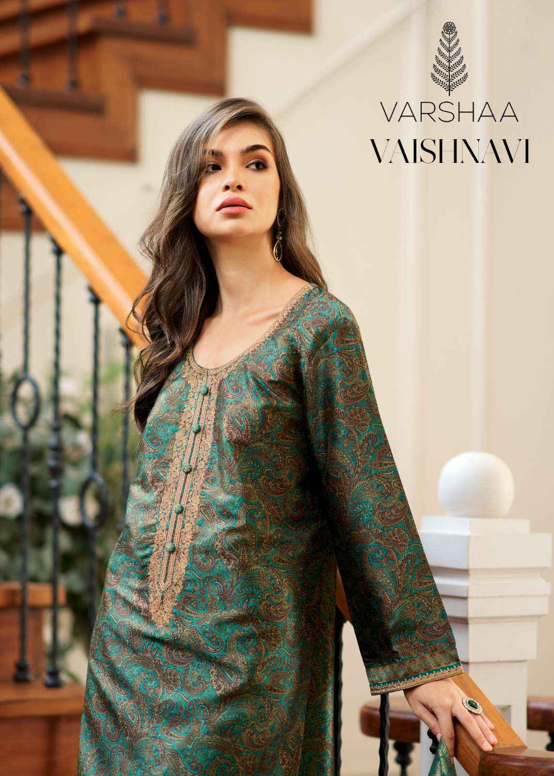 Varsha Vaishnavi Tussar Silk Salwar Kameez Wholesale Price ( 4 Pcs Catalog )