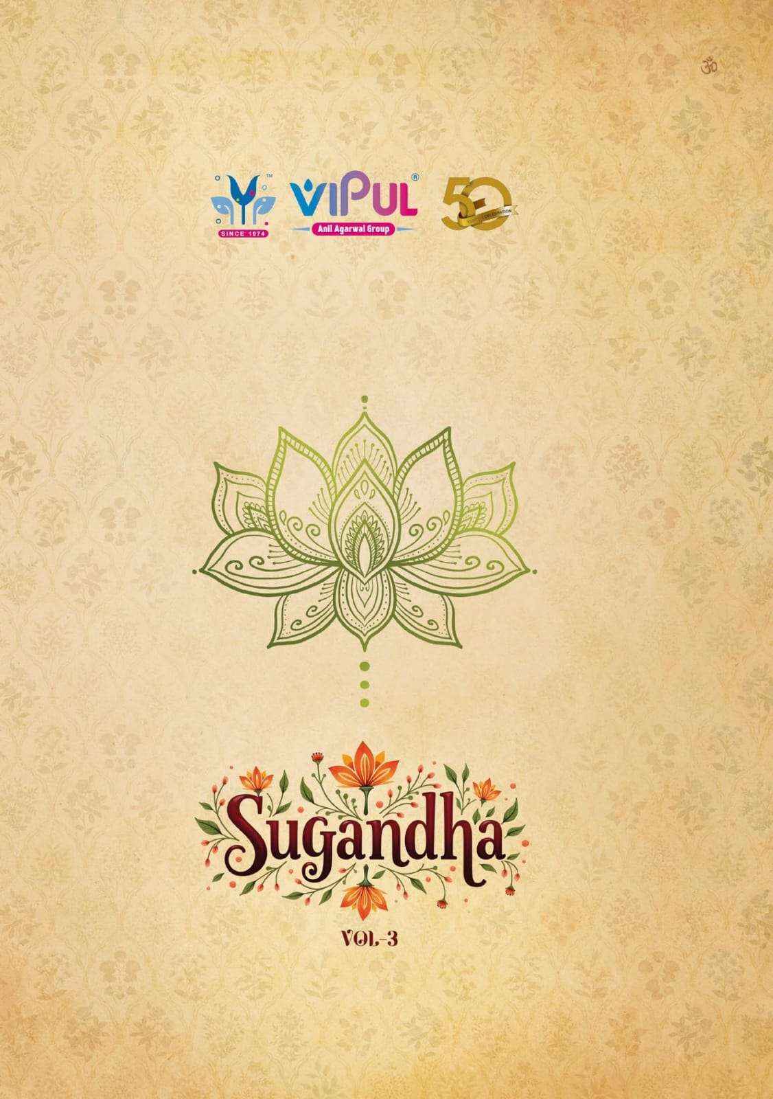 Vipul Sugandha Vol 3 85707 TO 85710 Designer Style Georgette Saree Collection Wholesale Price ( 4 Pcs Catalog )