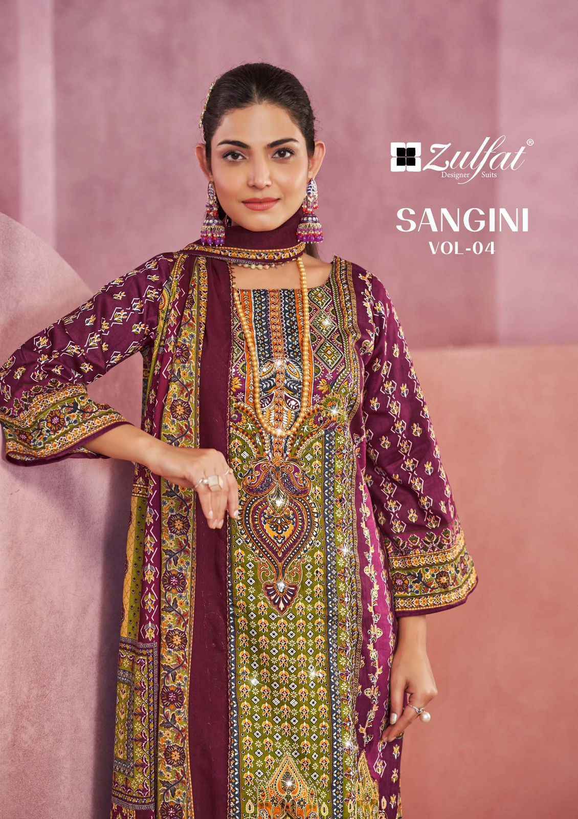 Zulfat Sangini Vol 4 Jam Cotton Salwar Kameez Wholesale Price ( 6 Pcs Catalog )