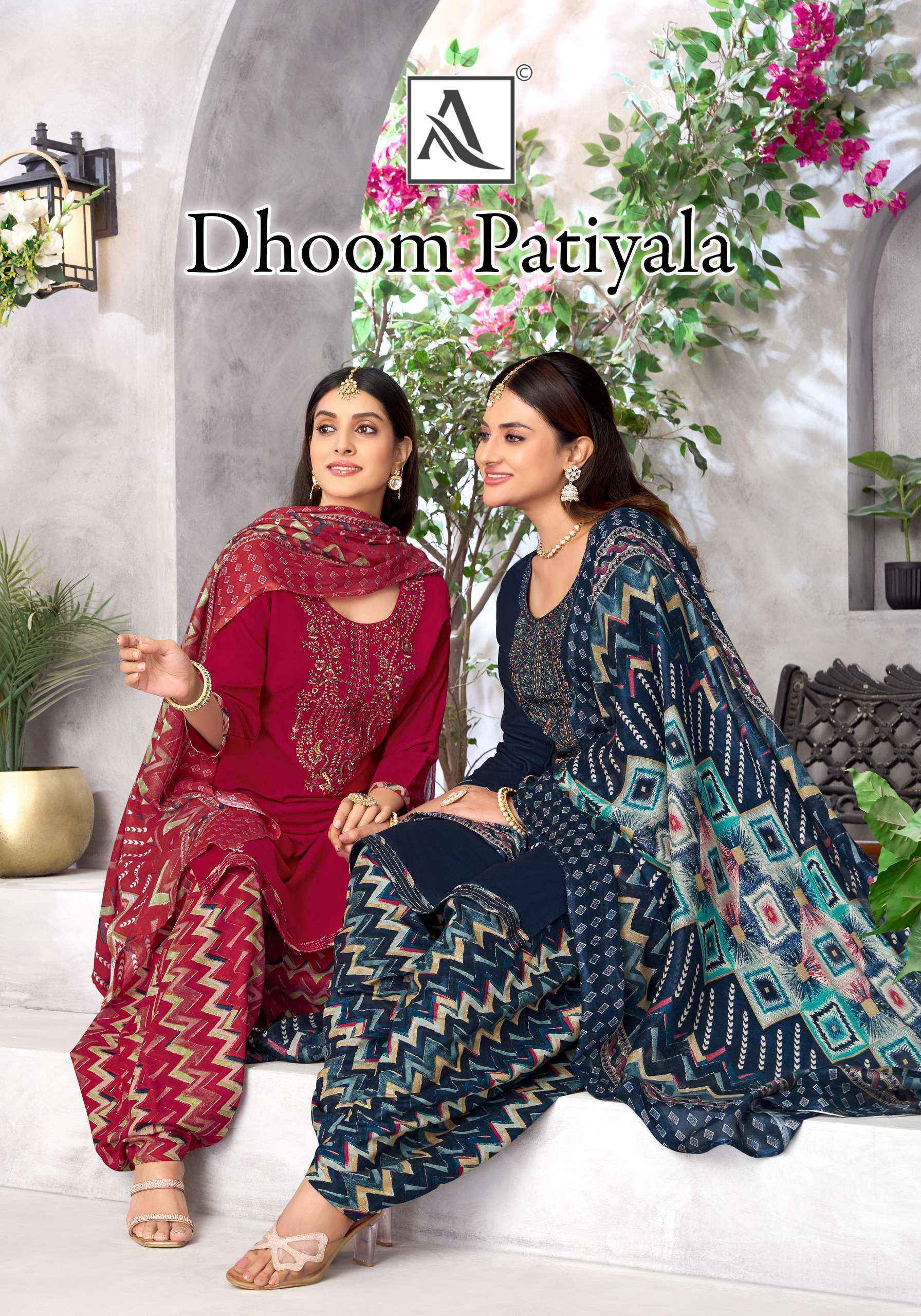 Alok Suit Dhoom Patiyala Suit Latest Catalog Wholesale Price ( 8 pcs Catalogue )