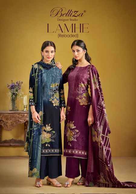 Belliza Designer Lamhe Reloaded Wholesale Viscouse Reyon Dress Material ( 6 Pcs Catalogue )