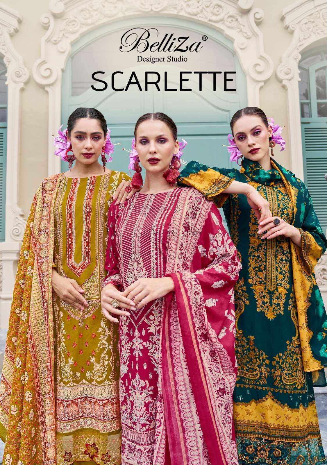 Belliza Designer Scarlette Wholesale Cotton Dress Material ( 8 pcs Catalogue )