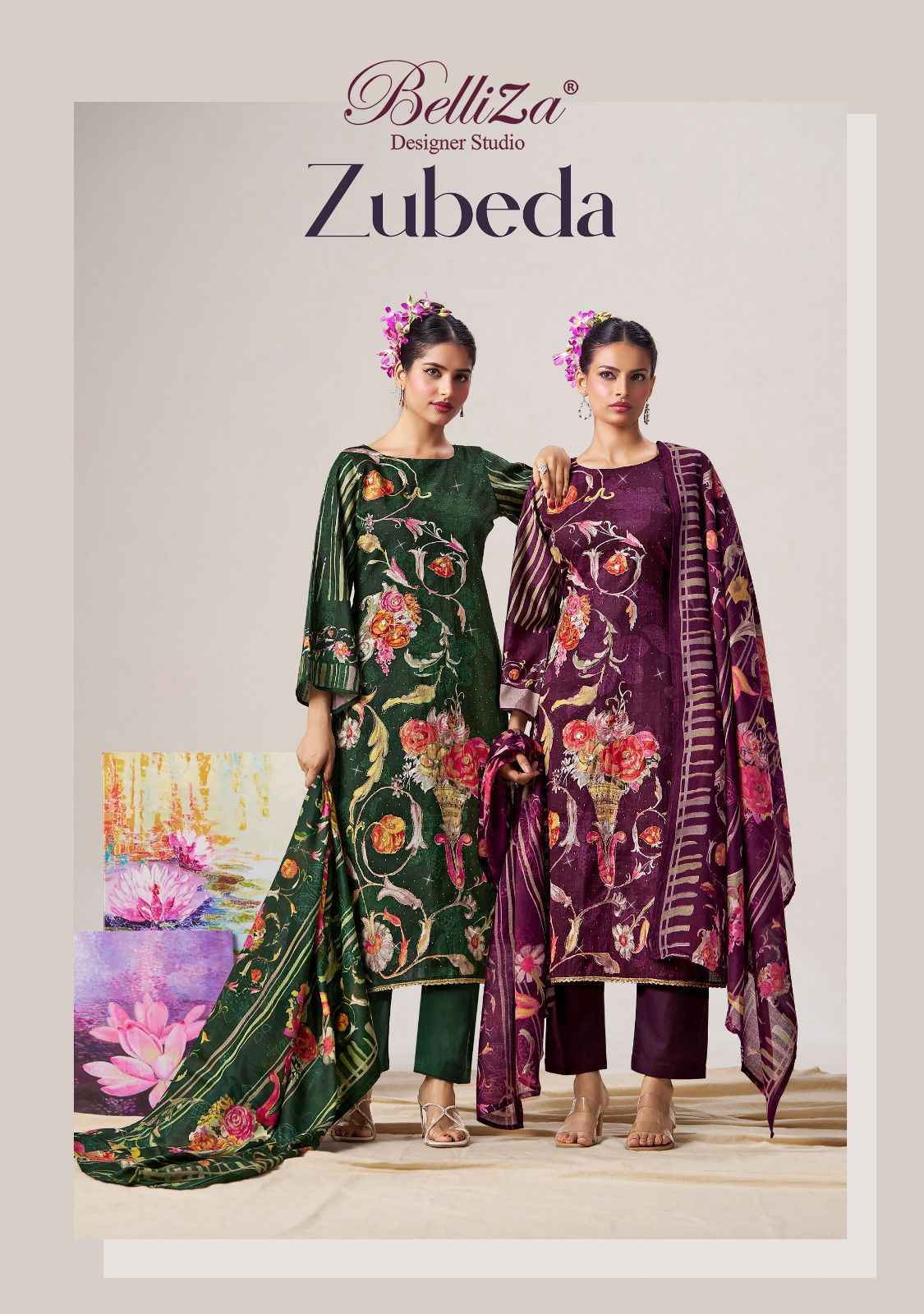 Belliza Designer Zubeda Wholesale Cotton Ladies Salwar Kameez ( 6 pcs Catalogue )