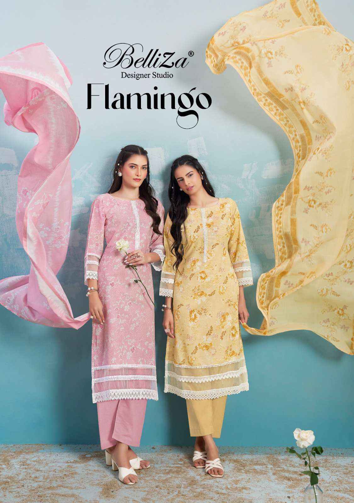 BELLIZA FLAMINGO COTTON SALWAR KAMEEZ WHOLESALE PRICE ( 6 PCS CATALOGUE )