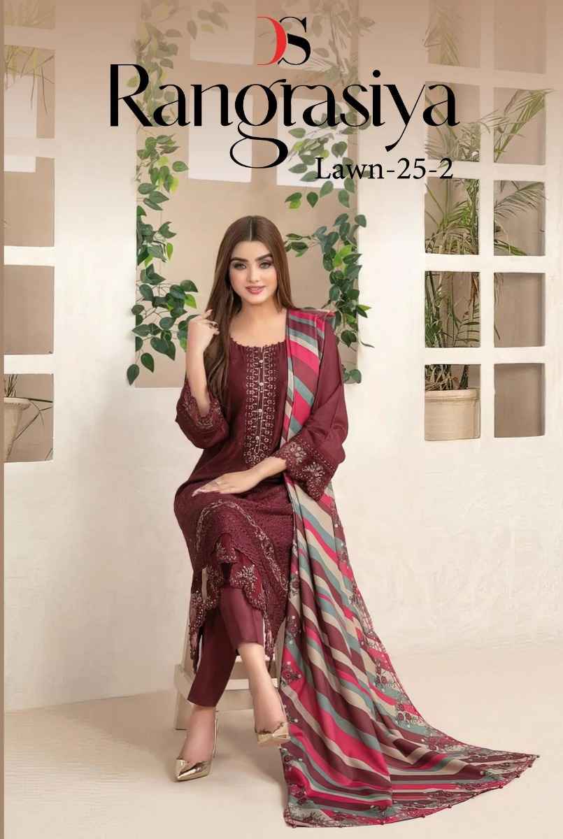 Deepsy Suits Rangrasiya Lawn 25 Vol 2 Wholesale Pakistani Dress Material ( 6 Pcs Catalogue )