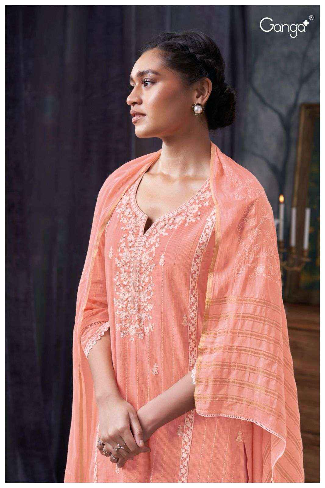 Ganga Fashion Arika 2693 Fancy Cotton Latest Catalog Salwar Kameez Wholesale Price ( 4 Pcs Catalog )