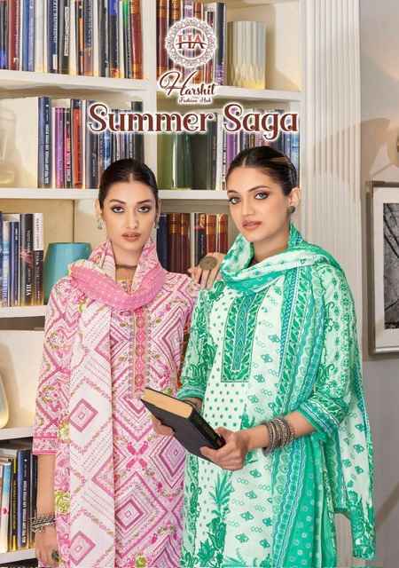 Harshit Fashion Summer Saga Cotton Dress Material - Surat Wholesale Market ( 8 Pcs Catalogue )