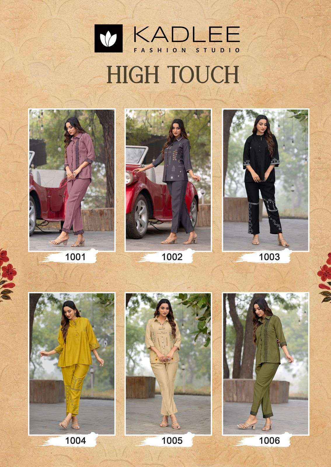 Kadlee High Touch Viscouse Co ord Set Wholesale Price ( 6 Pcs Catalog )