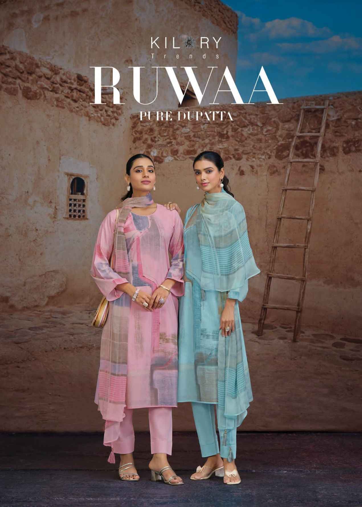 Kilory Trends Ruwaa - Wholesale Cotton Suits Surat Wholesaler ( 4 pcs Catalogue )