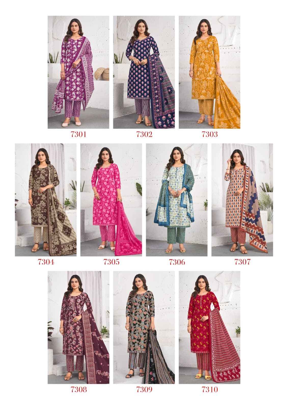 Laado cotton Vol 73 Cotton Dress Material Wholesale Price ( 10 Pcs Catalogue )