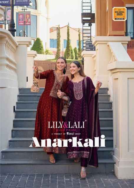 Lily & Lali Anarkali Vichitra Silk Kurti Combo  Wholesale Price ( 6 Pcs Catalog )