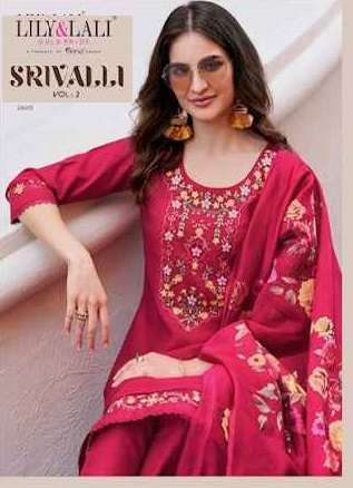 Lily & Lali Srivalli Vol 2 Wholesale Viscouse Readymade Suits ( 6 pcs Catalogue )