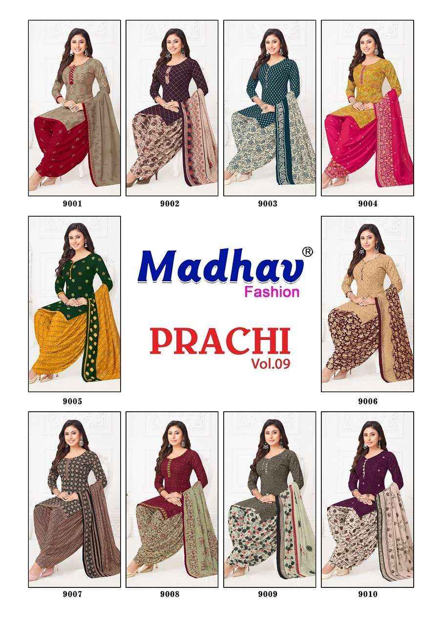 Madhav Prachi Vol 9 Suits Latest Catalog Wholesale Price ( 10 Pcs Catalogue )