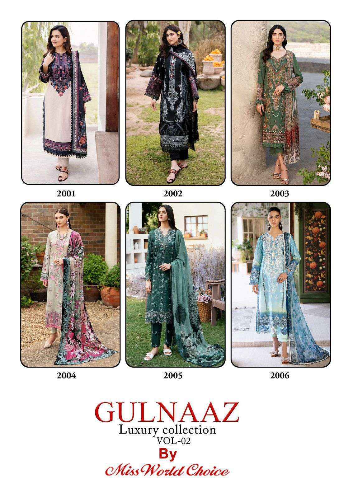 Miss World Choice Ghazal Vol 2 Cotton Salwar Kameez Wholesale Price ( 6 Pcs Catalog )