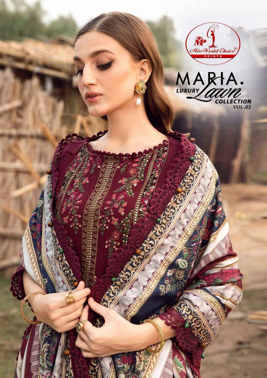 Miss World Choice Maria Vol 2 Wholesale Cotton Dress Material ( 6 pcs Catalogue )