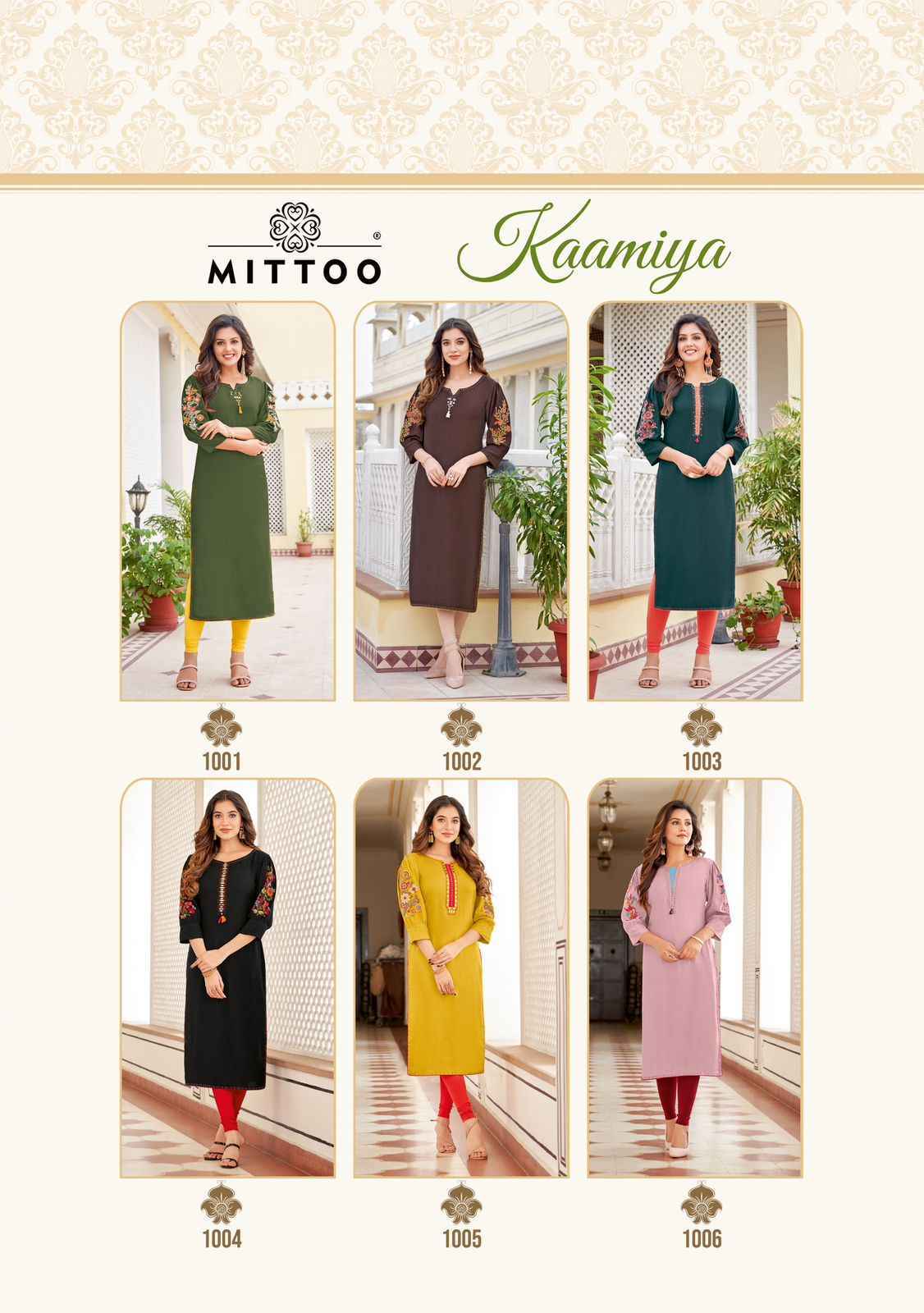 Mittoo Fashion Kaamiya Rayon Kurti ( 6 pcs Catalogue )