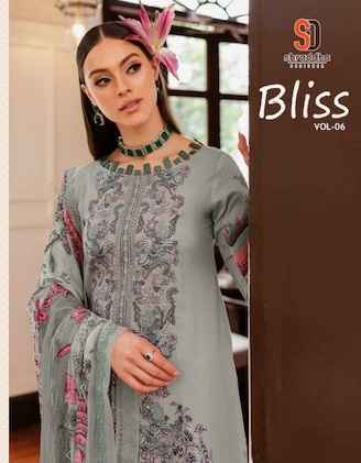 Shraddha Designer Bliss Vol 6 Lawn Cotton Salwar Kameez Wholesale Price ( 4 Pcs Catalog )