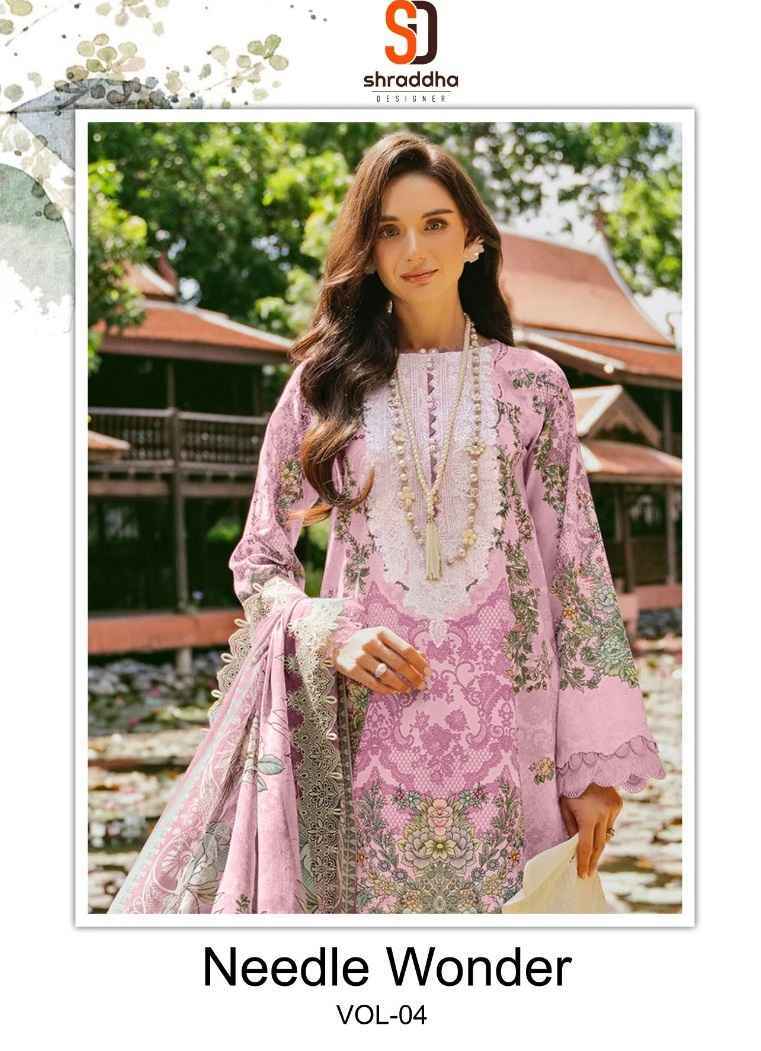 Shraddha Designer Needle Wonder Vol 4 Cotton Salwar Kameez Wholesale Price ( 6 Pcs Catalog )