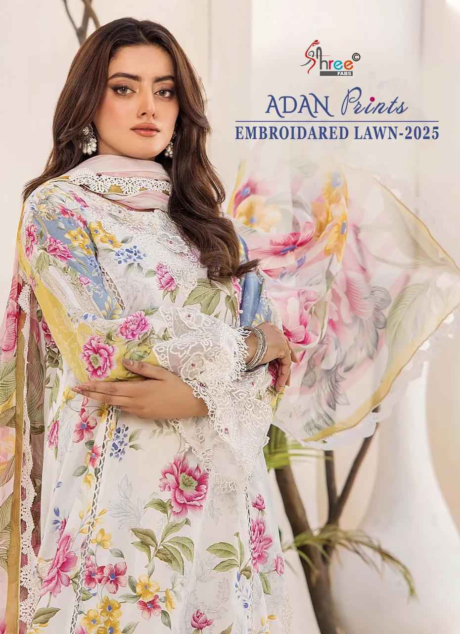 Shree Fabs Adan Prints Embroidered Lawn 2025 Suits Wholesale ( 7 pcs Catalogue )