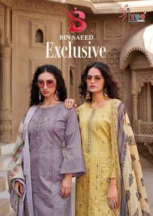 Shree Fabs Bin Saeed Exclusive Vol 1 Wholesale Cotton Dress Material ( 6 pcs Catalogue )