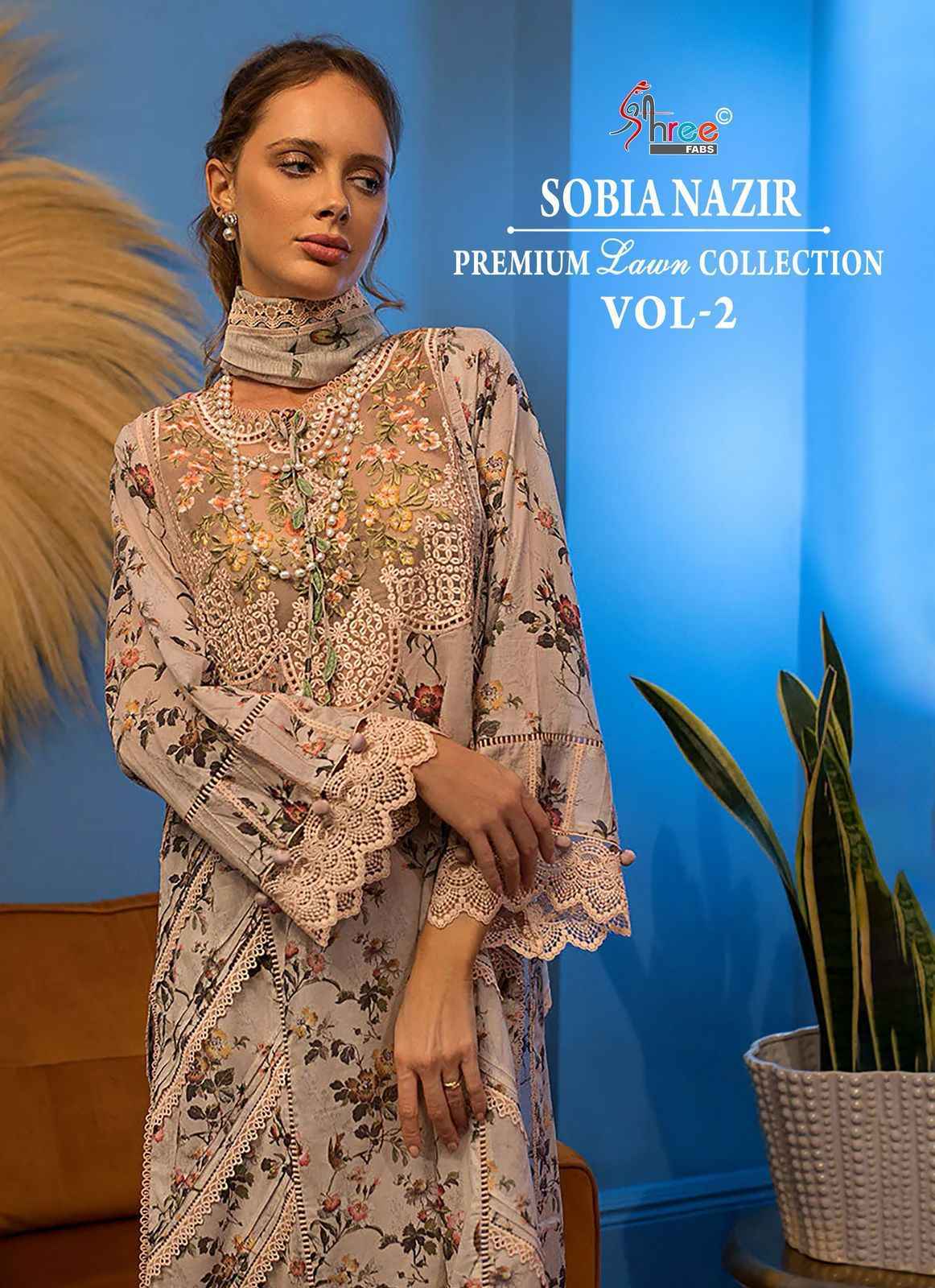 Shree Fabs Sobia Nazir Vol 2 Wholesale Cotton Dress Material ( 4 pcs Catalogue )