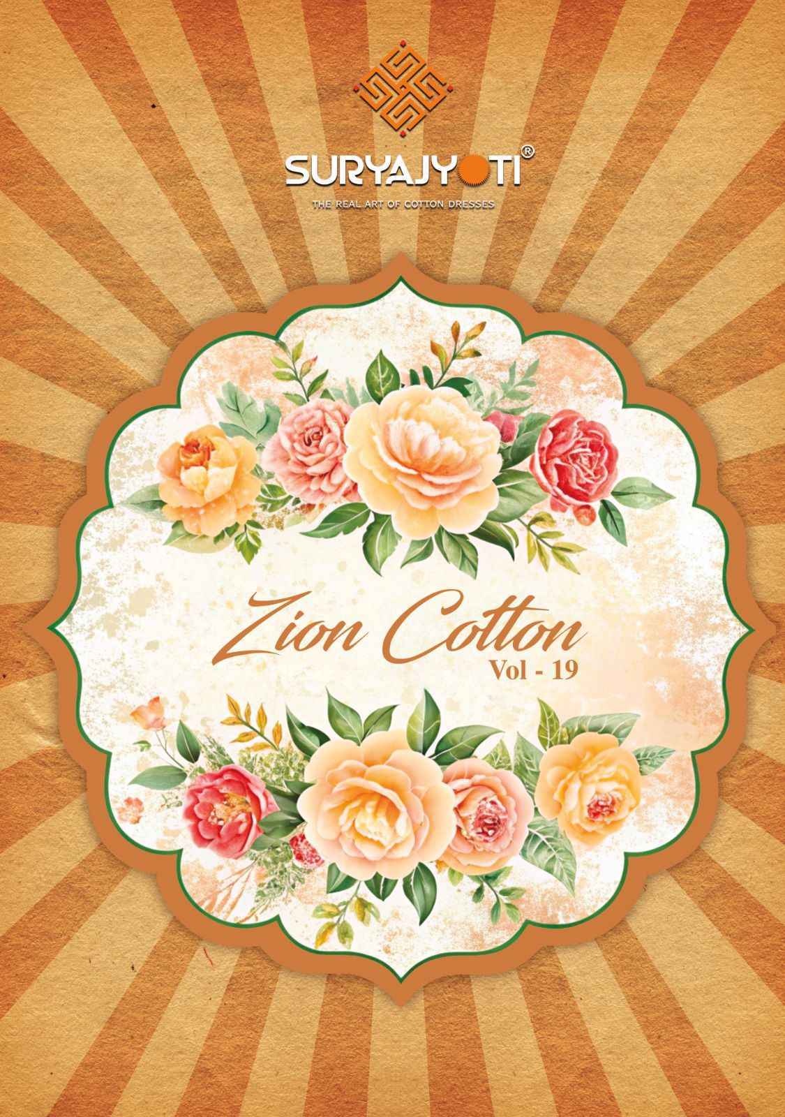 Suryajyoti Zion Cotton Vol 19 Suit Latest Catalog Wholesale Price ( 16 pcs Catalogue )