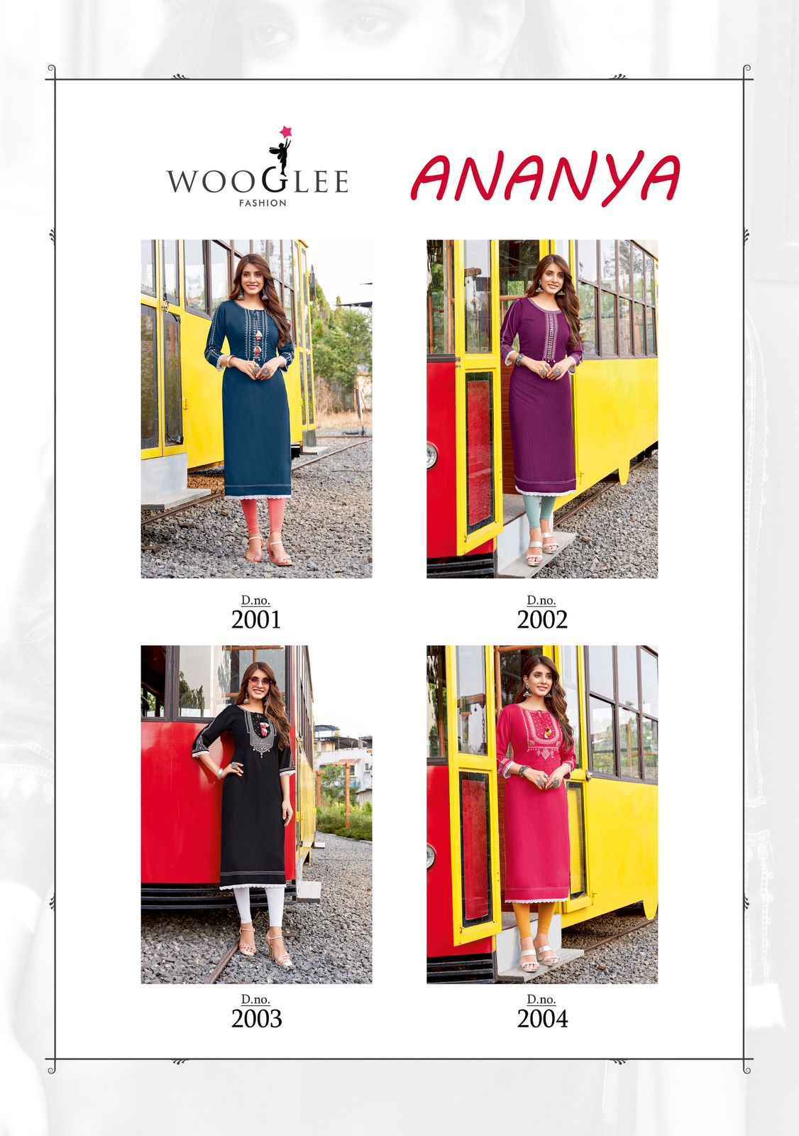 Wooglee Ananya Rayon Suit Wholesale Price ( 4 Pcs Catalog )