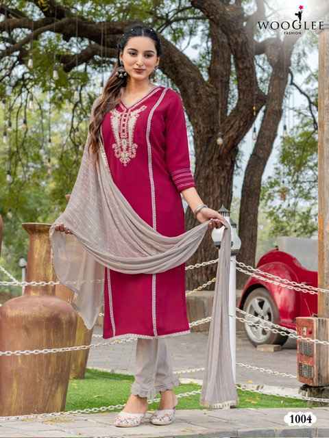 Wooglee Moksha Wholesale Readymade Suits - Surat Wholesale market ( 5 pcs Catalogue )