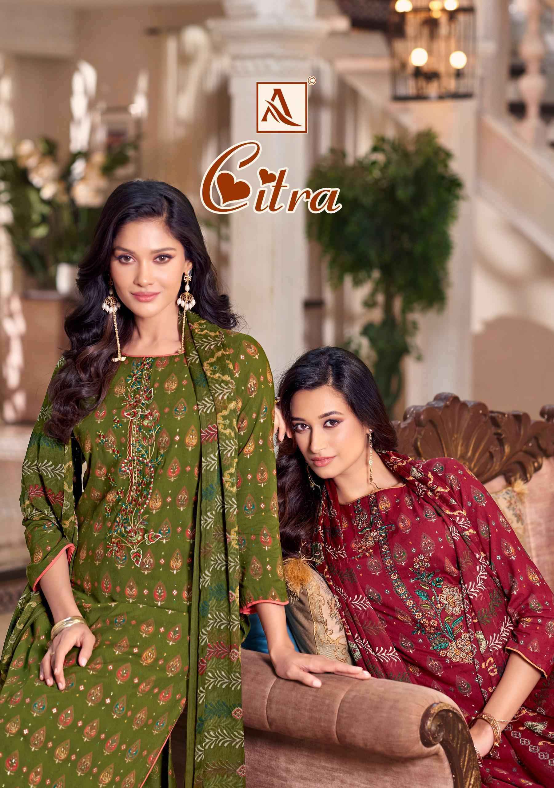 Alok Suit Citra Fancy Viscose Rayon Salwar Kameez Wholesale Price ( 6 Pcs Catalog )