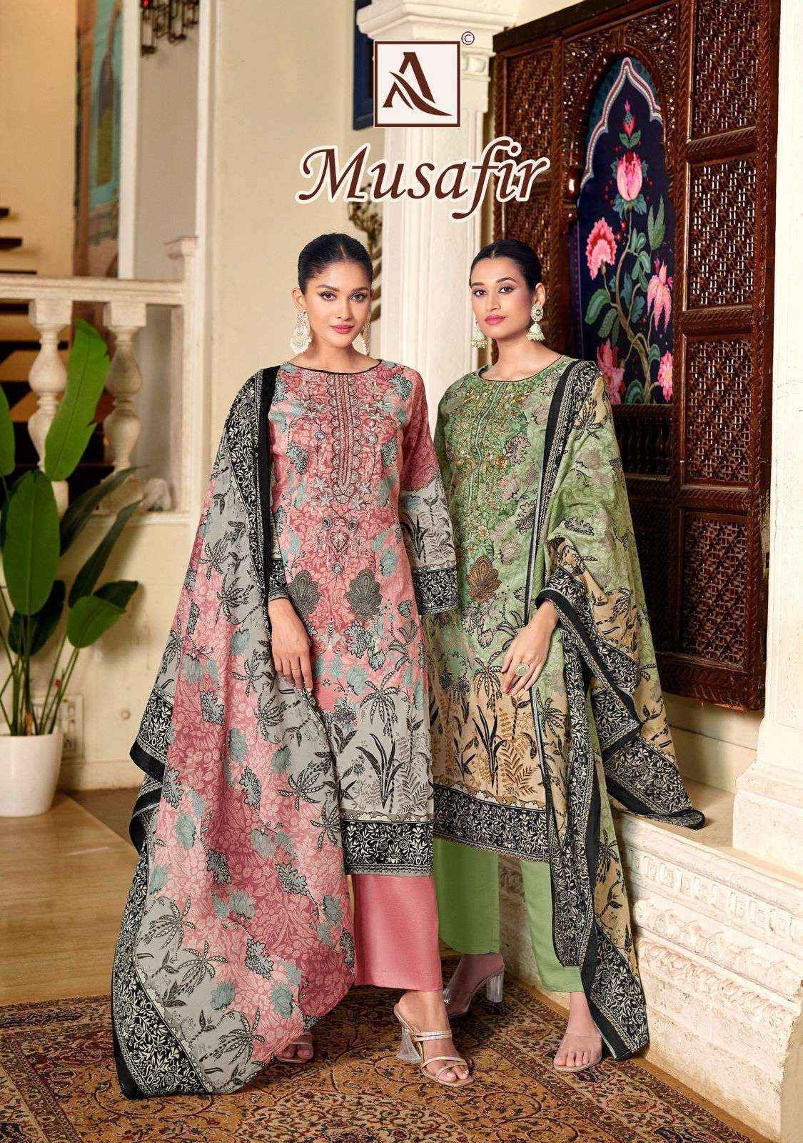 Alok Suit Musafir Wholesale Pakistani Dress Material Online Shopping ( 8 Pcs Catalog )