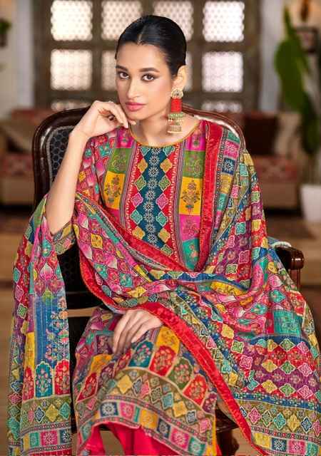 Alok Suits Bella Edition-15 Muslin Pakistani Suits Wholesale Price (6 pcs Catalogue)