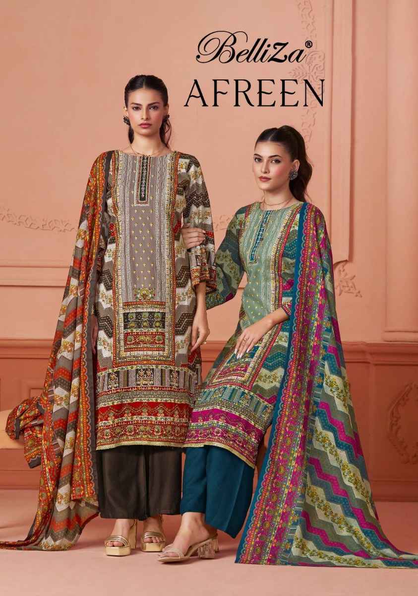 Belliza Designer Afreen Wholesale Viscouse Reyon Dress Material ( 6 pcs Catalogue )