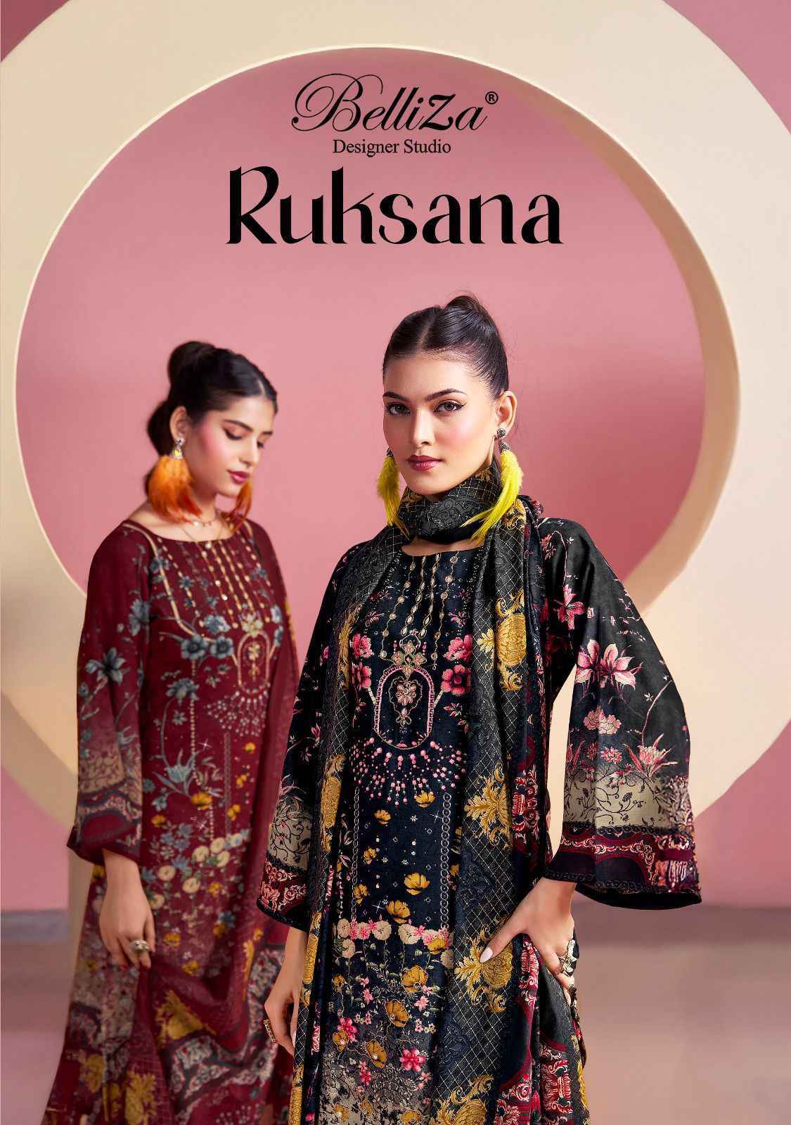 Belliza Designer Ruksana Cotton Suits Latest Catalog Wholesale Price ( 6 pcs Catalogue )