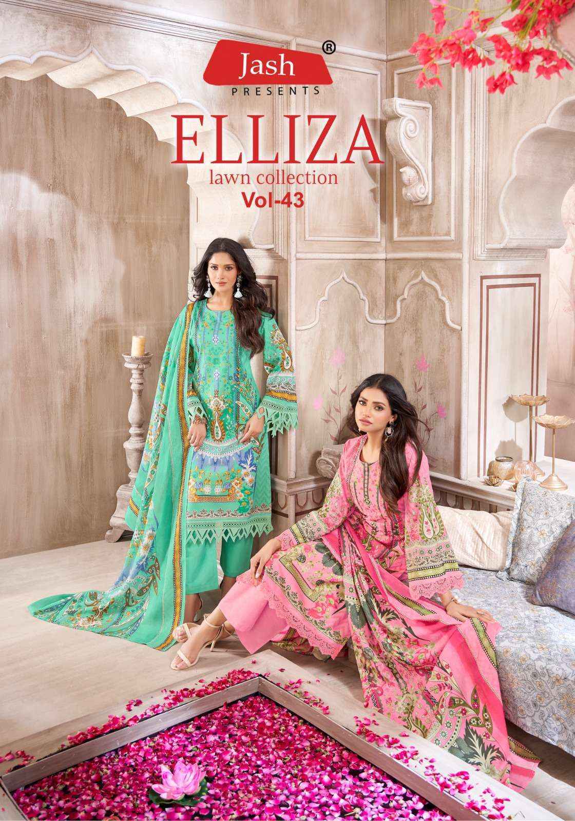 Jash Elliza Vol 43 Wholesale Cotton Dress Material - Wholesale Factory ( 10 pcs Catalogue )