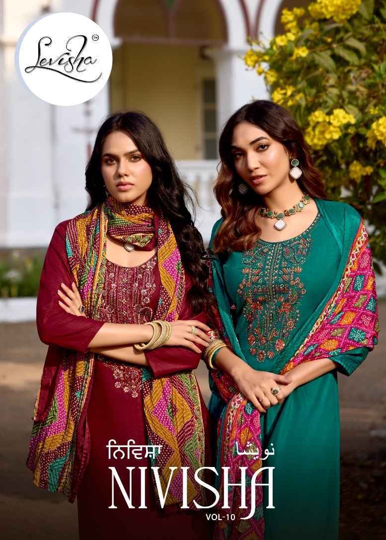 Levisha Nivisha Vol 10 Suits Wholesale Market Surat ( 6 pcs Catalogue )
