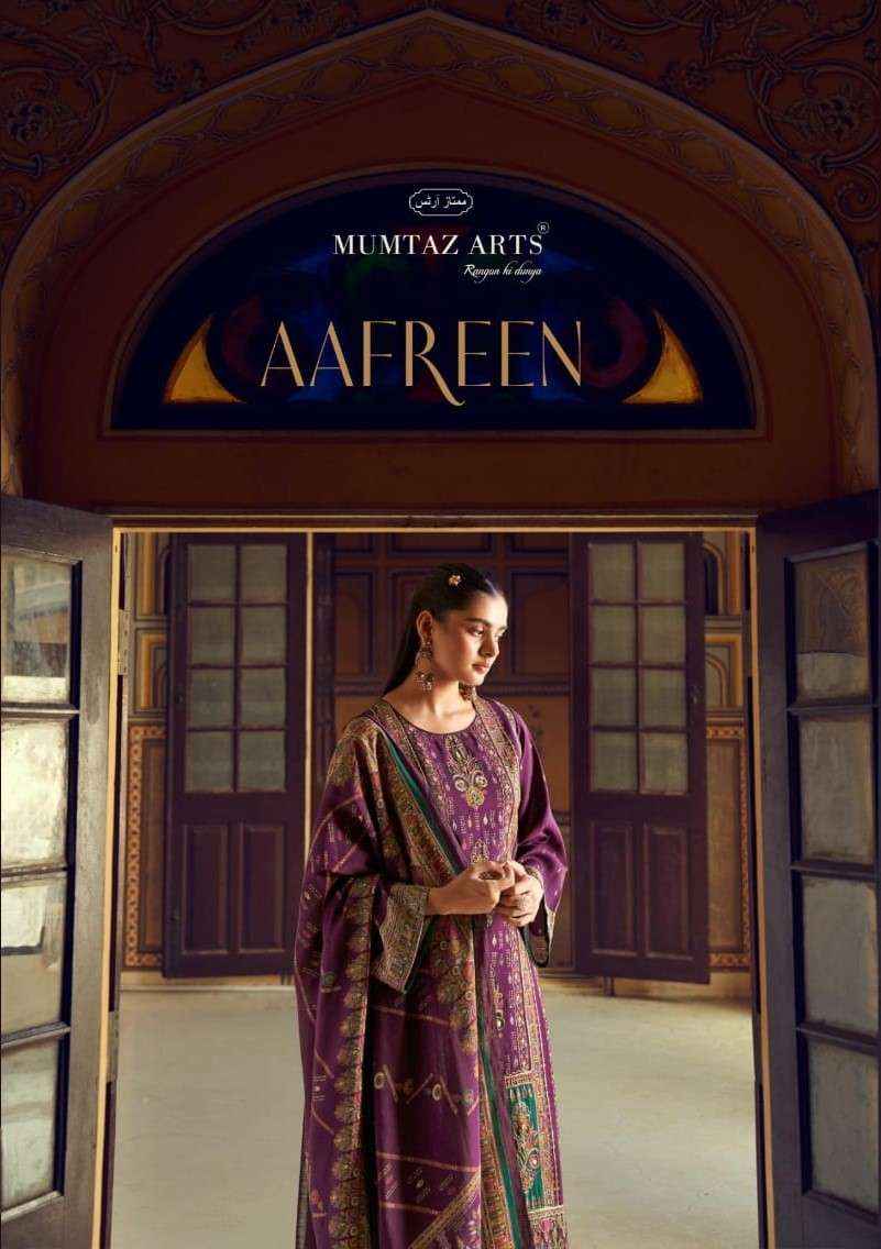 Mumtaz Arts Aafreen Fancy Viscose Muslin Salwar Suit Wholesale Price ( 4 Pcs Catalog )