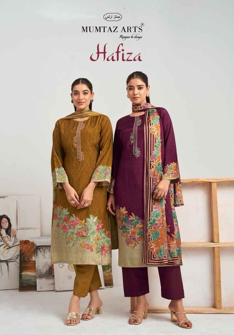 Mumtaz Arts Hafiza Viscouse Muslin Dress Material wholesale Price ( 4 pcs Catalogue )