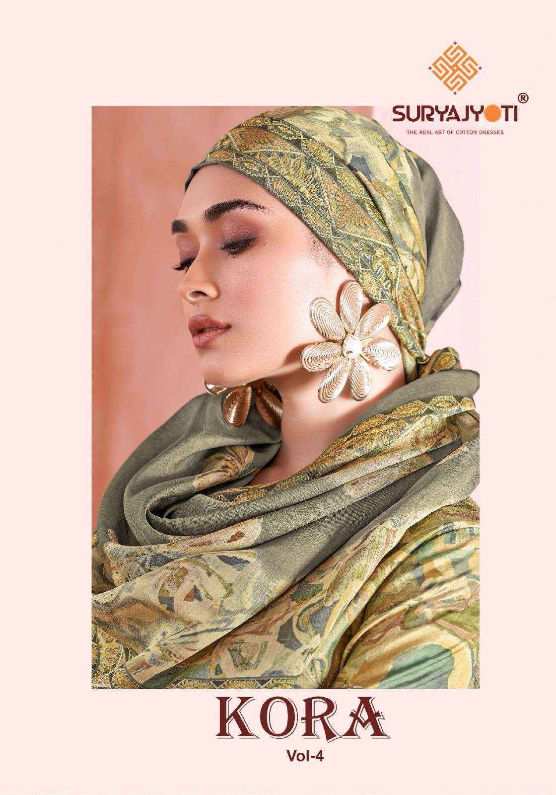 Suryajyoti Kora Vol 4 Wholesale Pure Modal Dress Material ( 6 Pcs Catalogue )