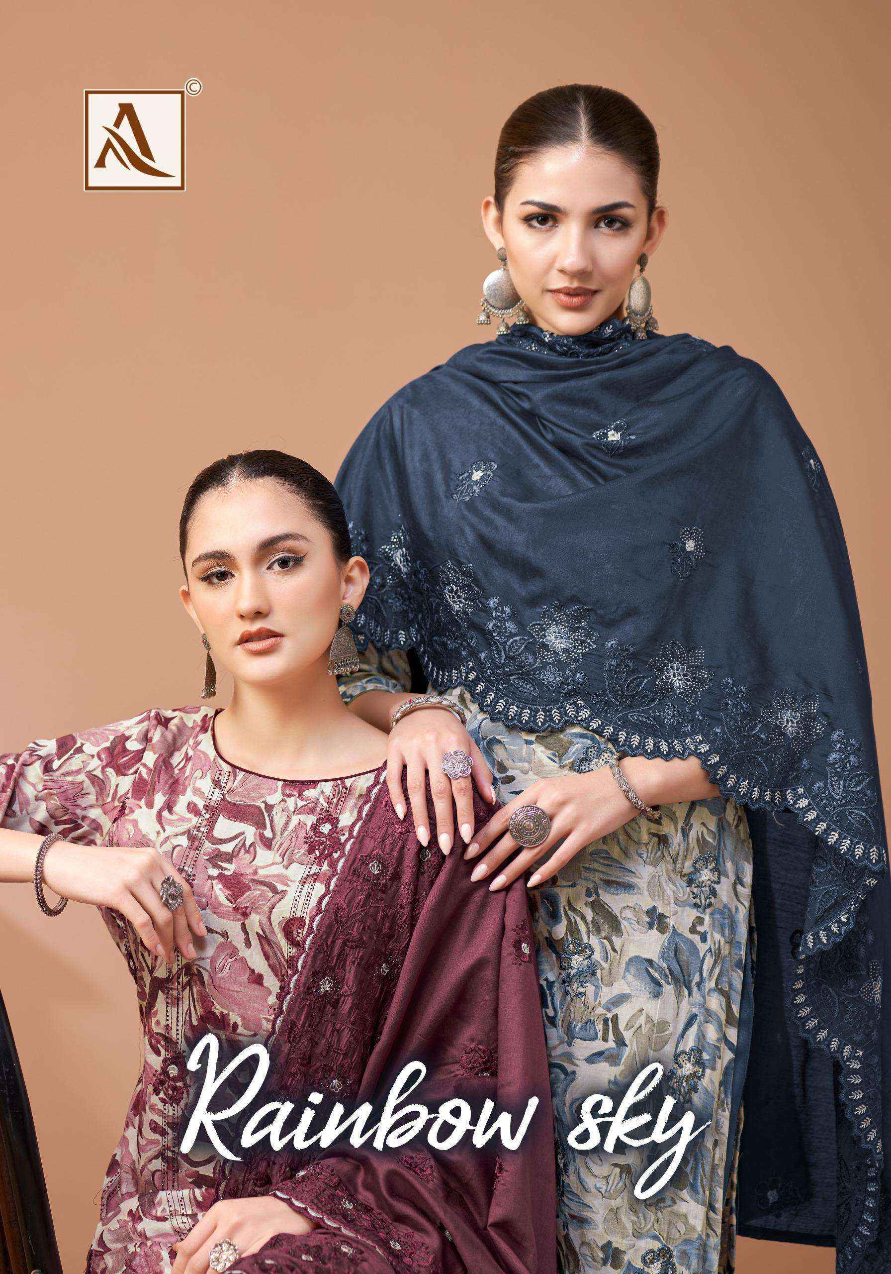 Alok Rainbow Sky Jam Cotton Salwar Kameez Wholesale Price ( 4 Pcs Catalog )