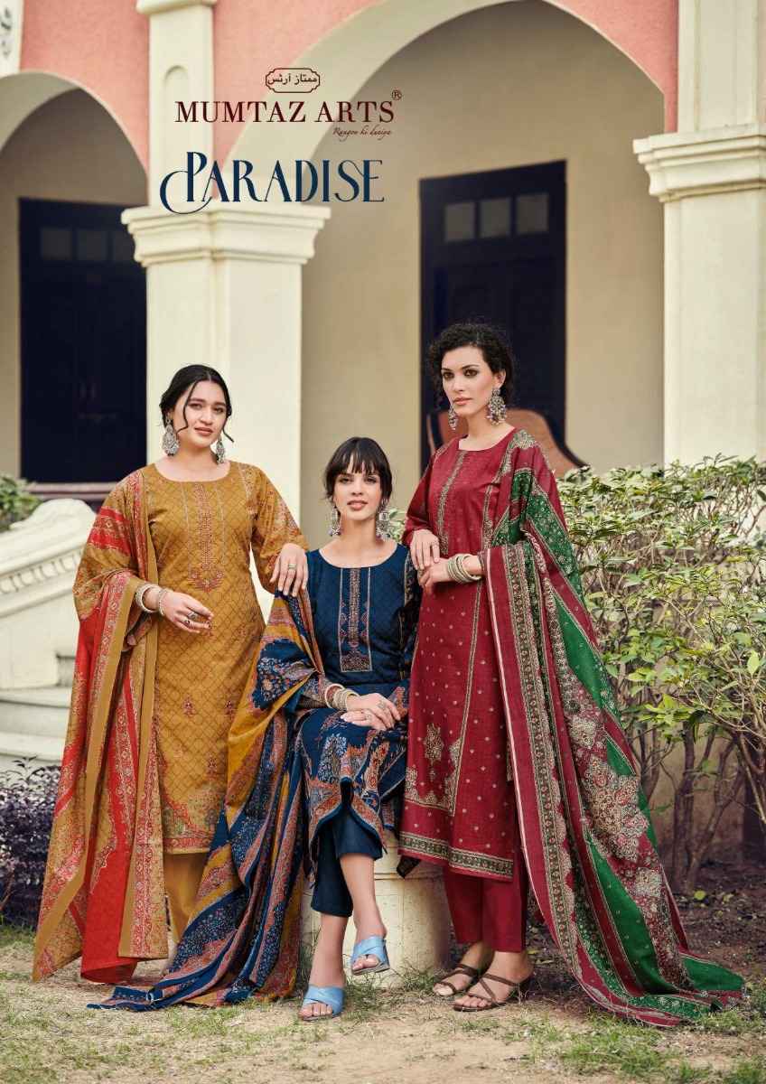 Mumtaz Arts Paradise Viscose Cotton Digital Printed Dress Material ( 6 Pcs Catalogue )