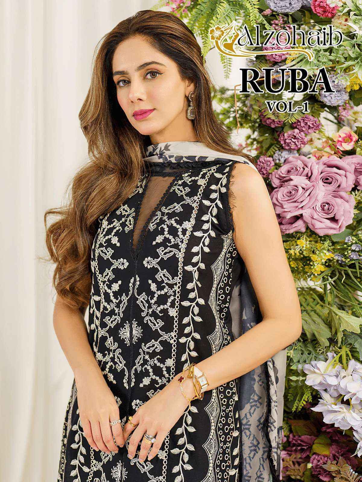 Al zohaib Ruba Vol 1 Cotton Dress Material - Wholesale Factory ( 4 pcs Catalogue )