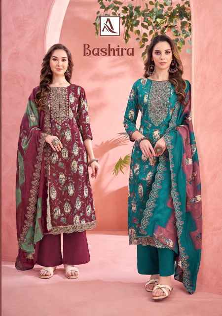 Alok Bashira Cambric Cotton Suits Pakistani Salwar kameez ( 6 pcs Catalogue )