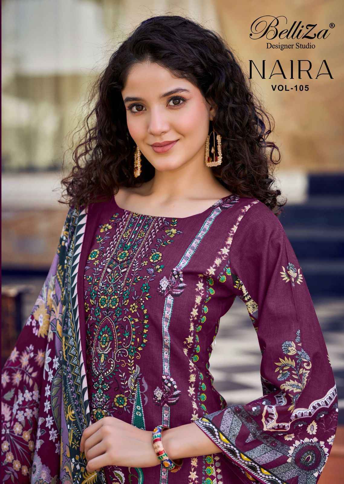 Belliza Naira Vol 105 Cotton Dress Material Wholesale price ( 8 pcs Catalogue )