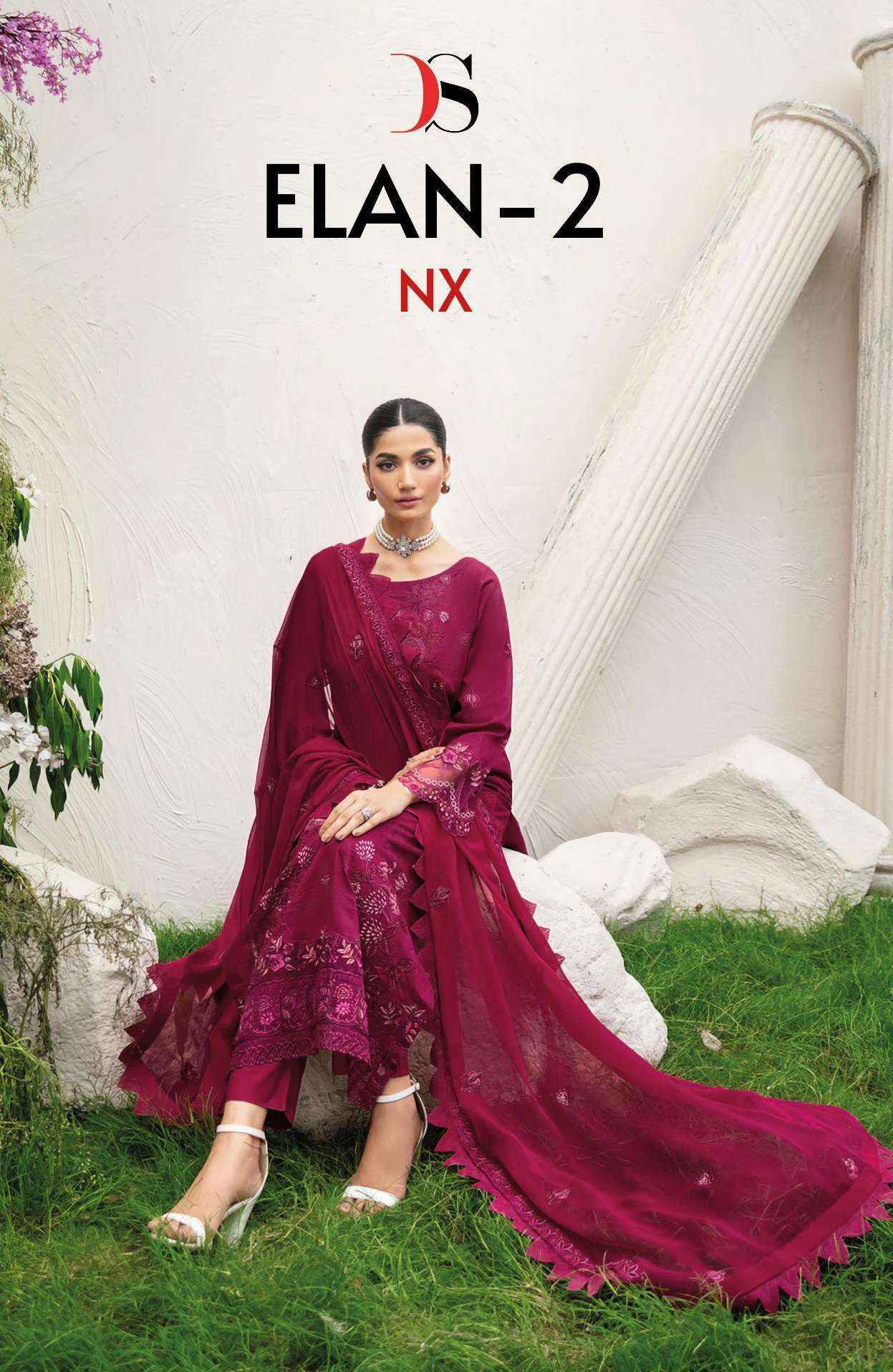 Deepsy Elan Lawn 25 Nx Vol 2 Cotton Dress Material Surat Wholesale ( 4 pcs Catalogue )
