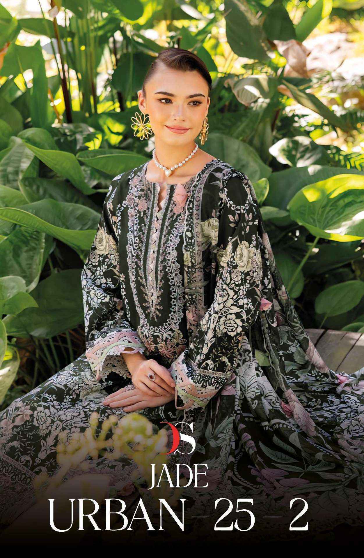 Deepsy Suits Jade Urban 25-2 Cotton Dress Material Wholesale Price ( 8 pcs Catalogue )