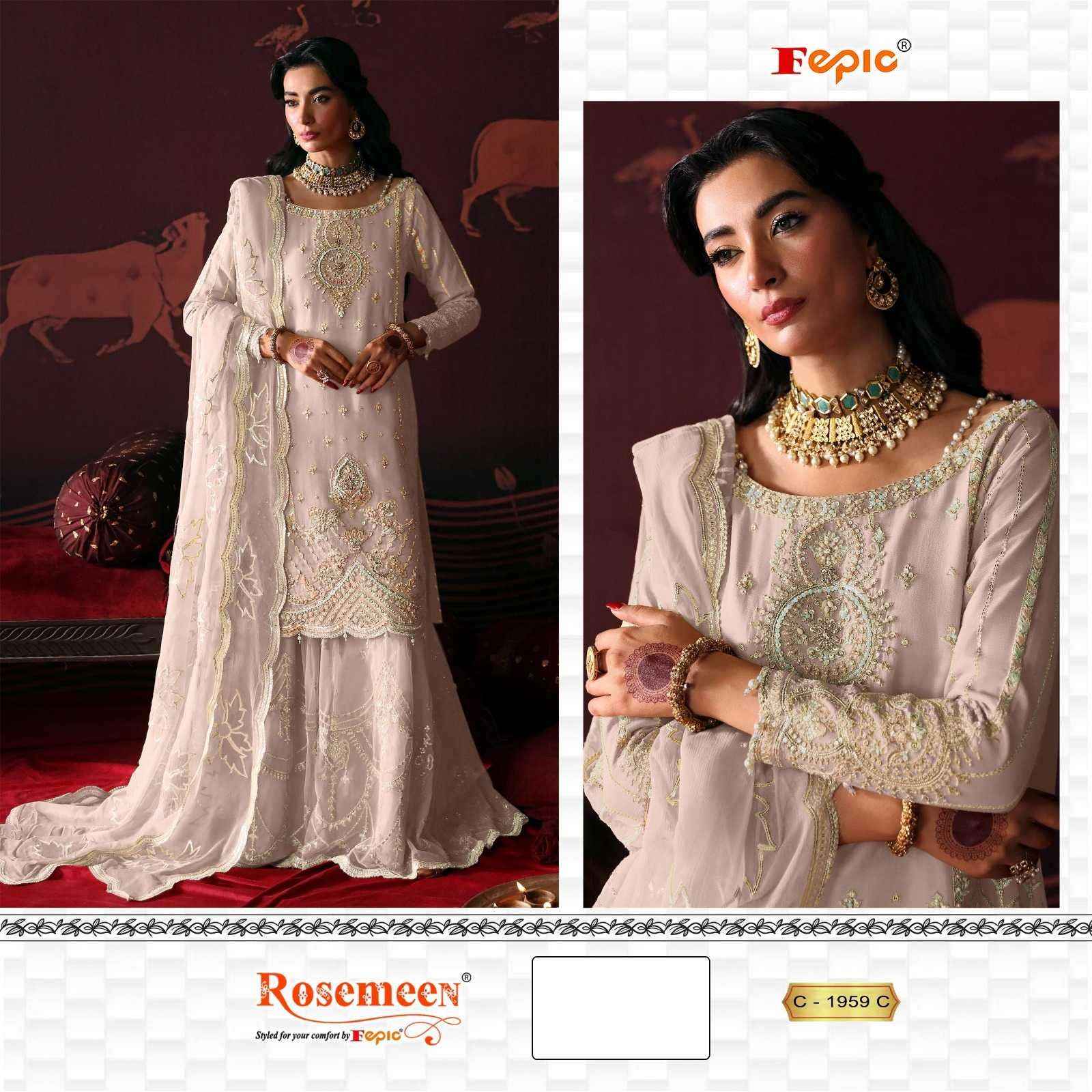 Fepic C 1959 Colors Pakistani Suit Salwar Kameez Wholesale Rate ( 3 Pcs Catalog )