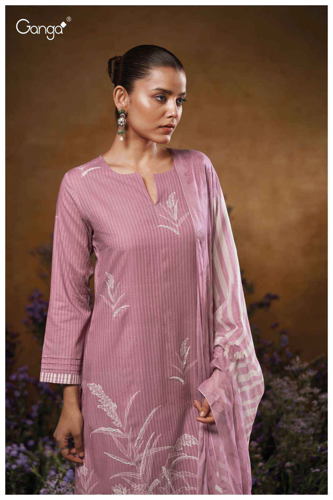 Ganga Jace 3547 Cotton Salwar Kameez Wholesale Rate ( 4 Pcs Catalog )
