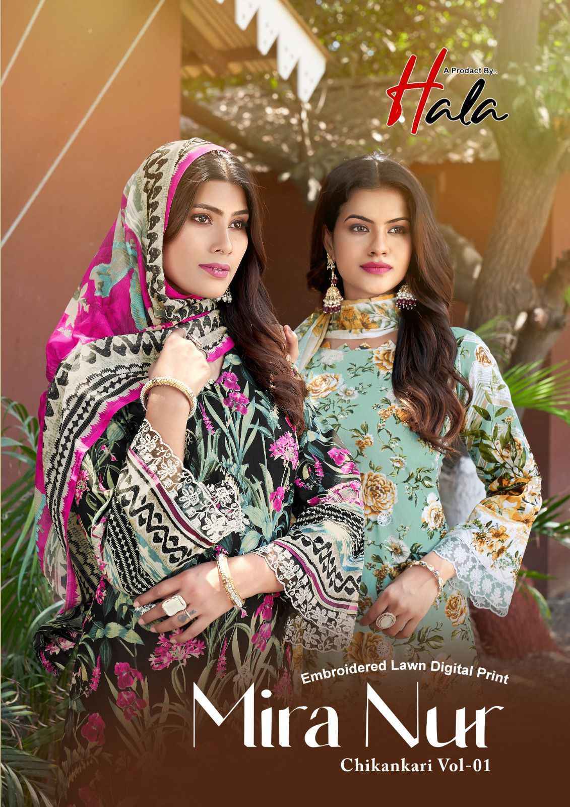 Hala Mira Nur Chikankari Vol 1 Cotton Dress Material Wholesale Price ( 6 pcs Catalogue )