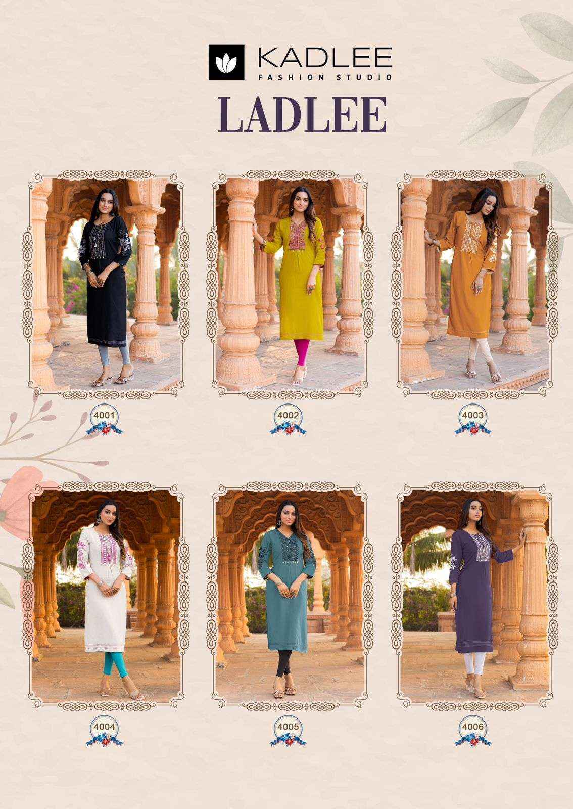 Kadlee Ladlee Rayon Kurti Wholesale Rate ( 6 Pcs Catalog )